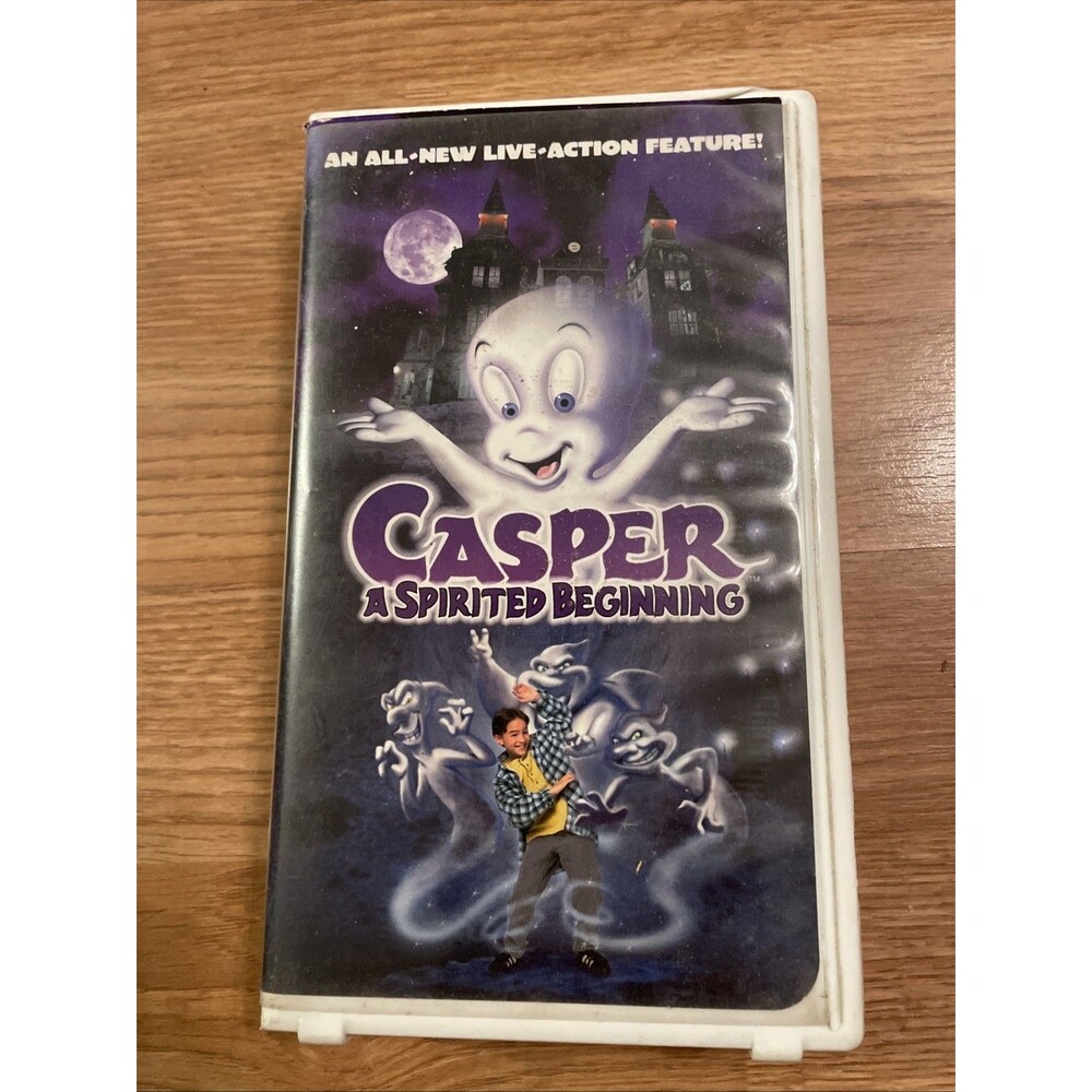 Vintage 1997 Casper a Spirited Beginning VHS Tape in Plastic Case